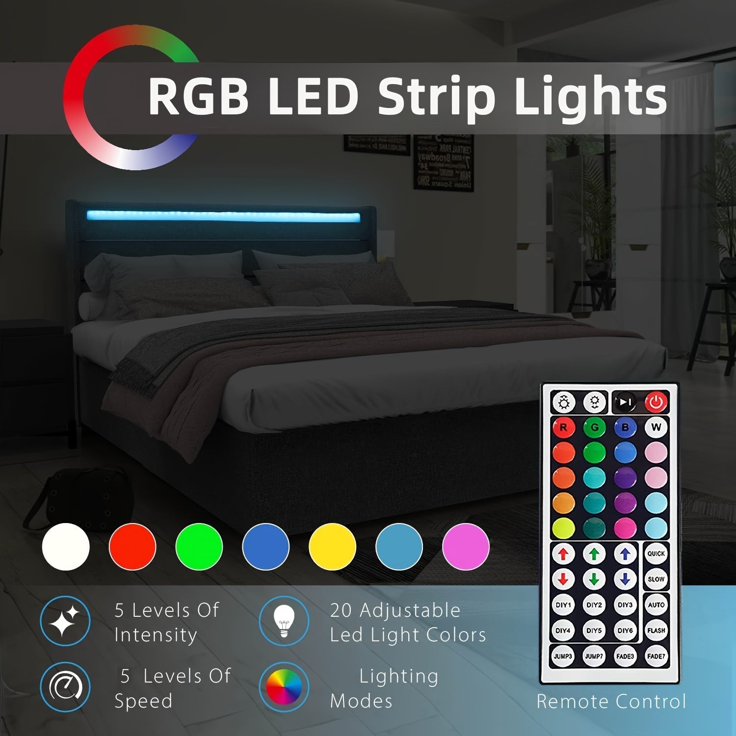 LED Strip Lights, Farbwechsel, Fernbedienung