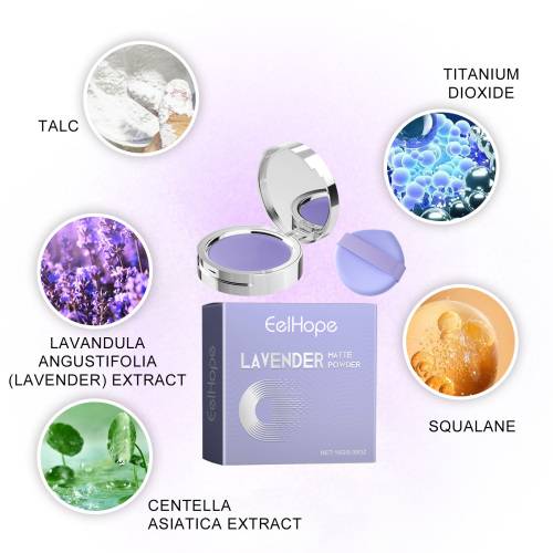 Lavendel Mattes Fixierpuder
