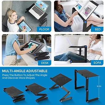 corlado | Verstellbarer Laptop-Ständer mit Mauspad