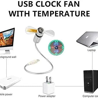 corlado | USB LED Fan Uhr