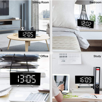 Curveon - LED-Digitalwecker mit gebogenem Display