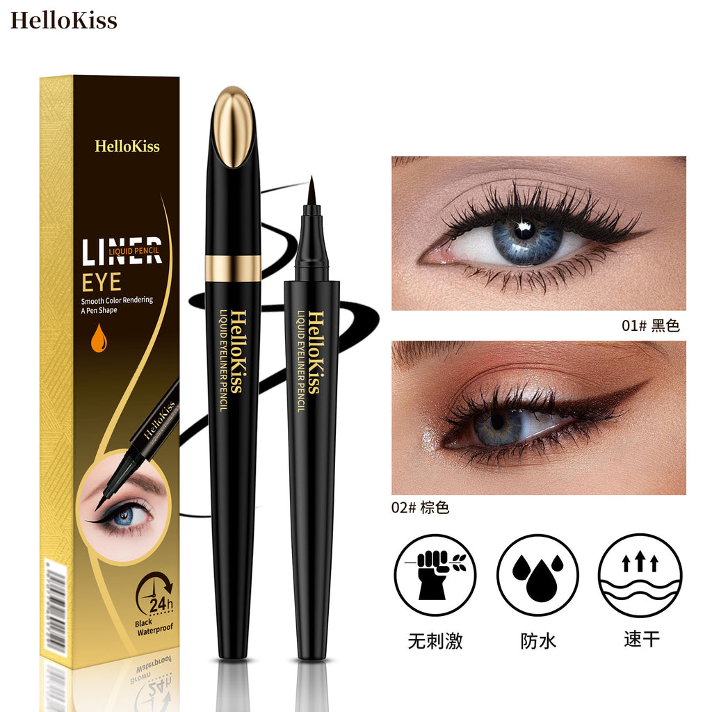 Wasserfester flüssiger Eyeliner, Schwarz oder Braun