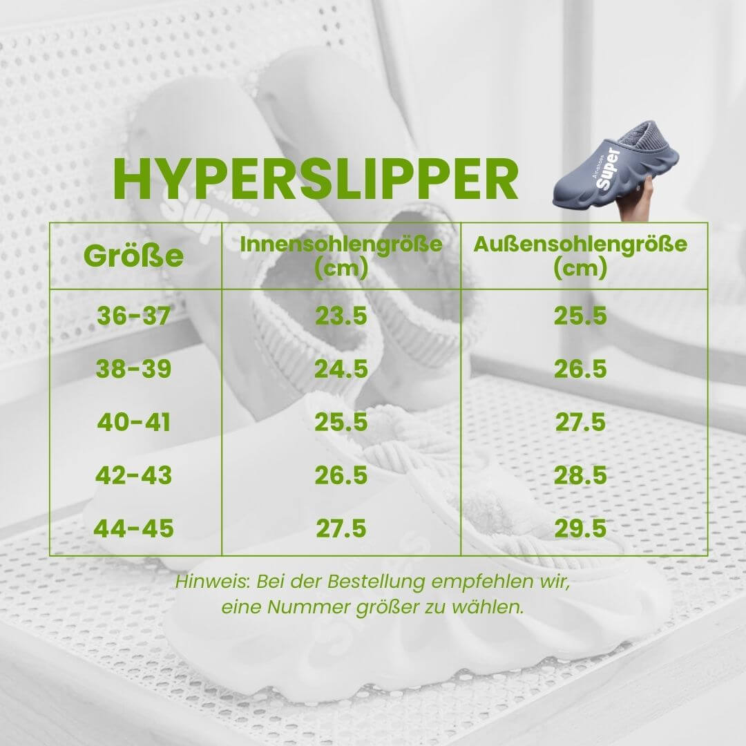 | Hyperslipper - orthopädischer schmerzlindernder Slipper für mehr Komfort