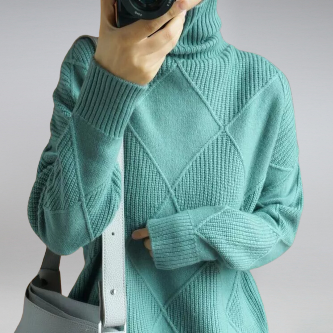 Kuscheliger Kaschmir Damen Rollkragenpullover