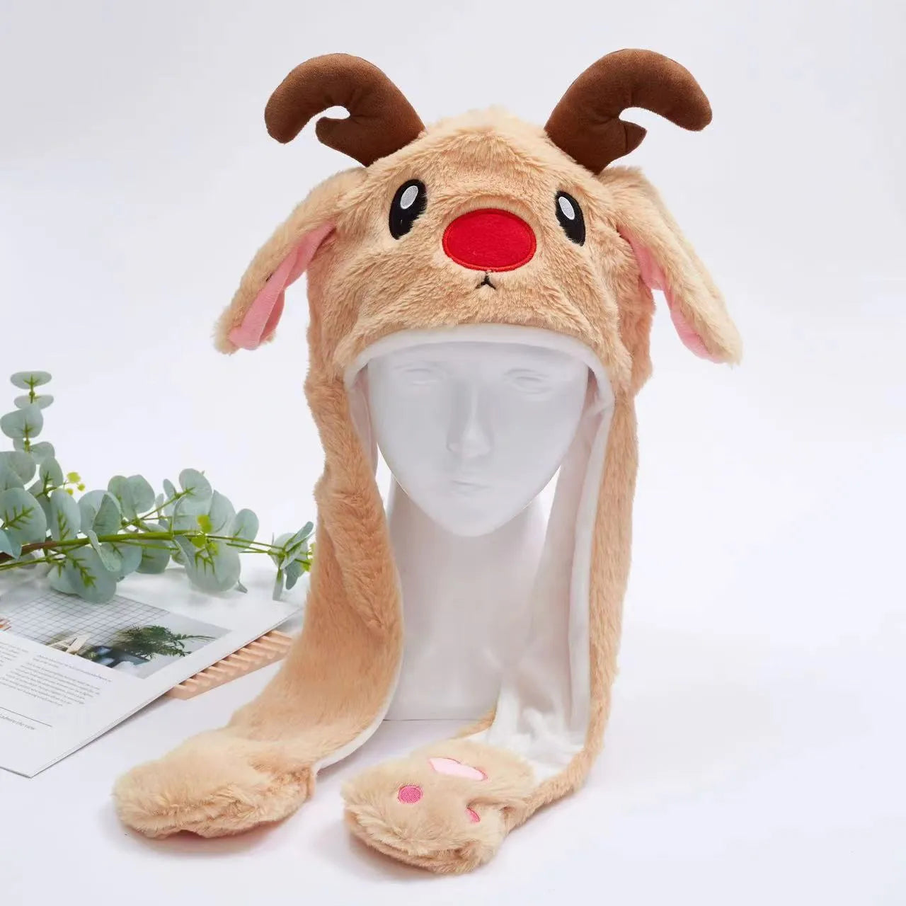 Lustige Mütze mit Wackelohren
