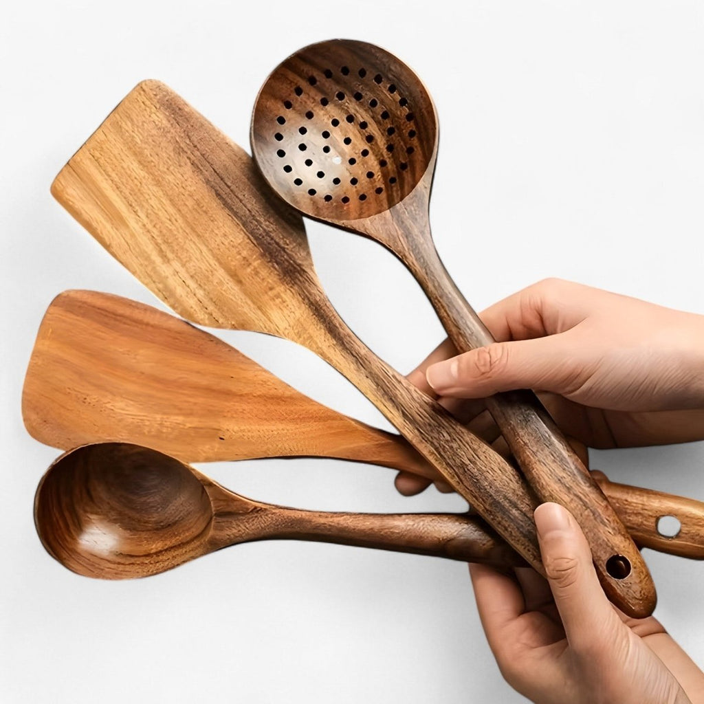 corlado | 11-teiliges hitzebeständiges Holz-Küchen-Set - WoodChef