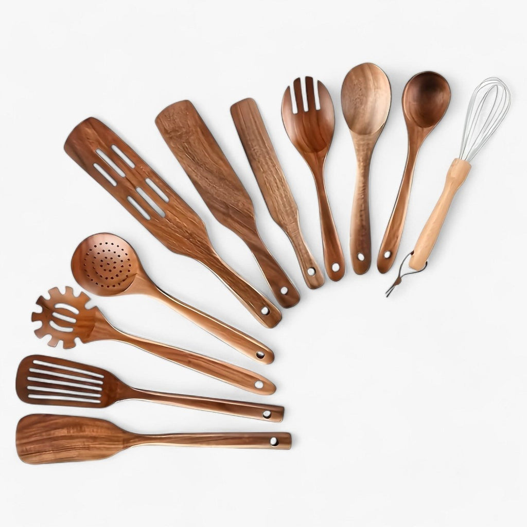 corlado | 11-teiliges hitzebeständiges Holz-Küchen-Set - WoodChef