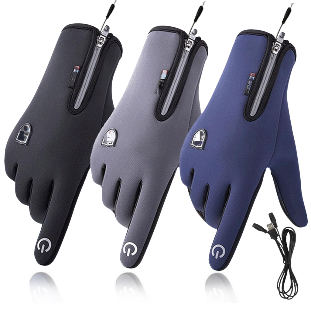 Outdoor Heizhandschuhe, wind- & wasserdicht, USB, Touchscreen