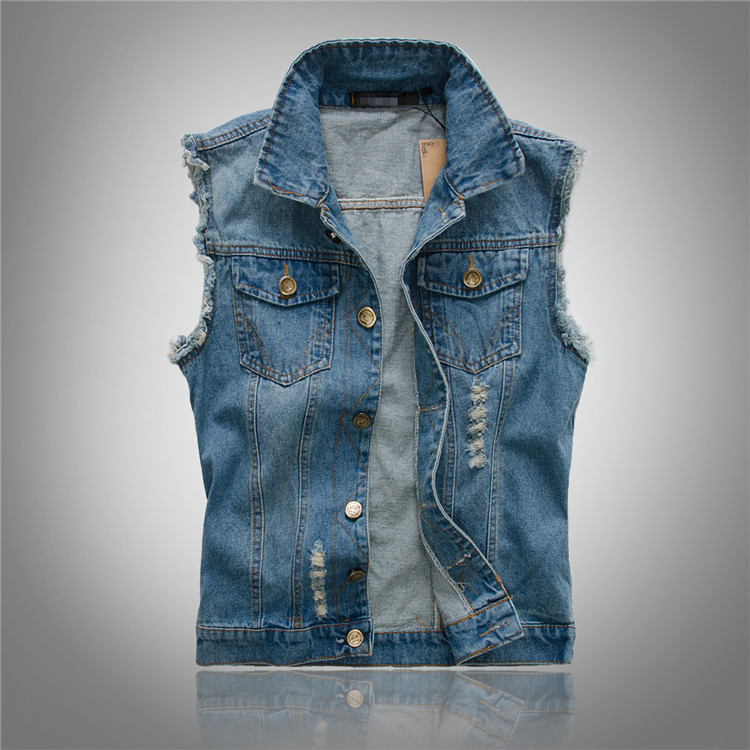 Stylische Denim Weste für Herren
