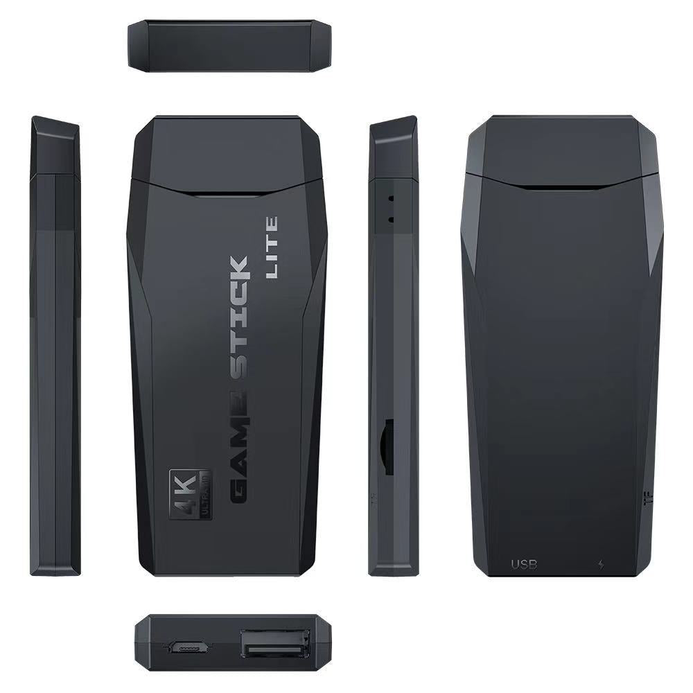 4K Retro Spielekonsole, Stick & Dual Wireless Controller Set