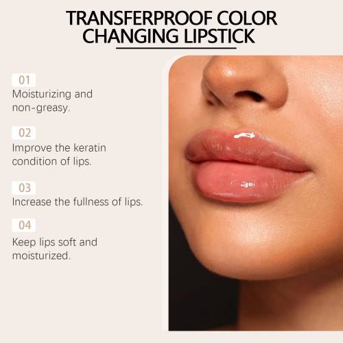 Blattgold Lippenbalsam mit Farbwechsel und Vitamin E