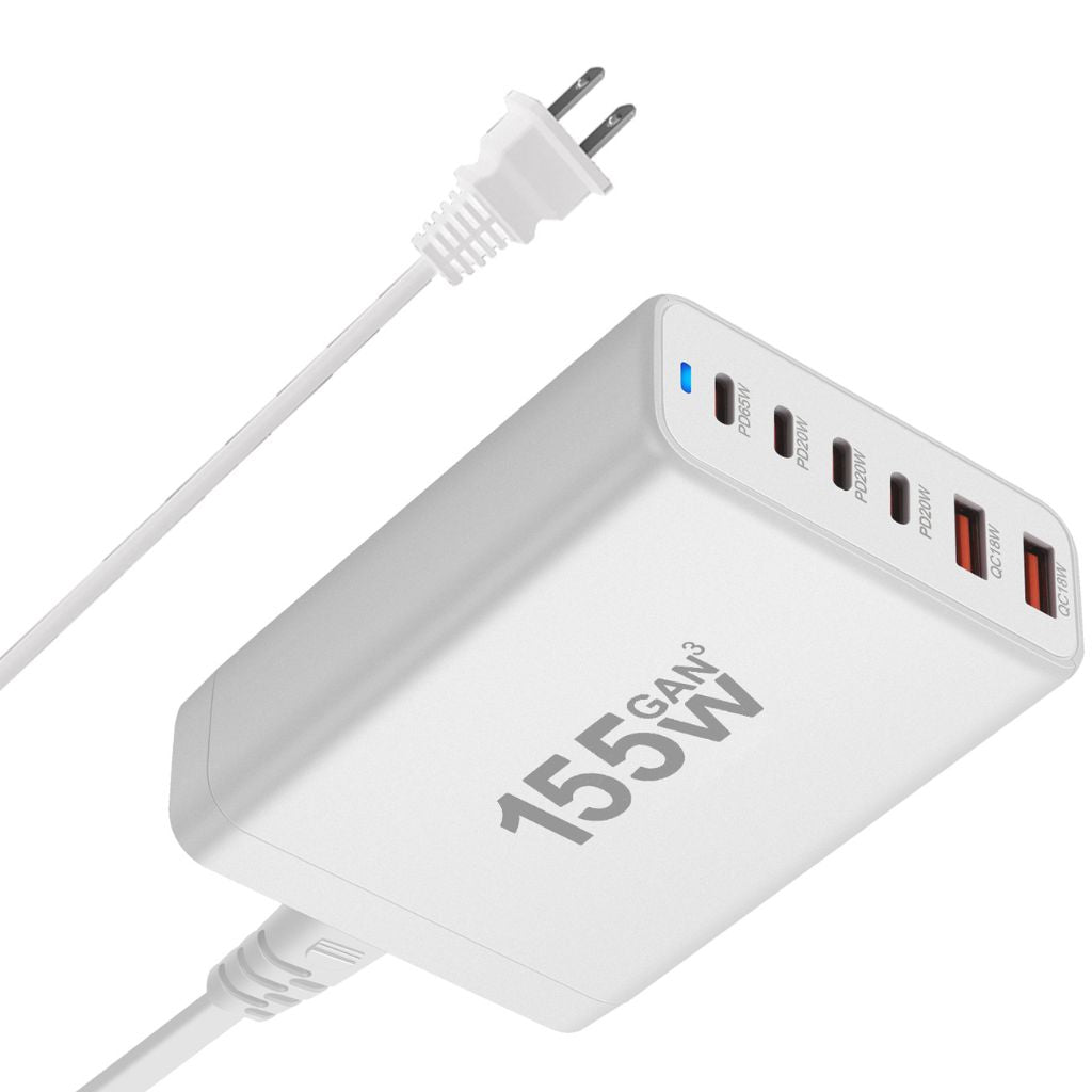 corlado | 155W GaN 6-Port USB-C Ladegerät
