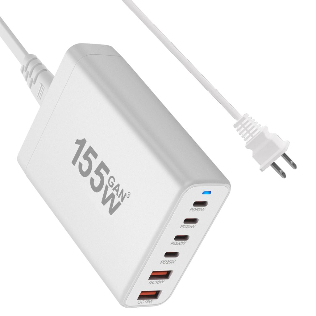 corlado | 155W GaN 6-Port USB-C Ladegerät