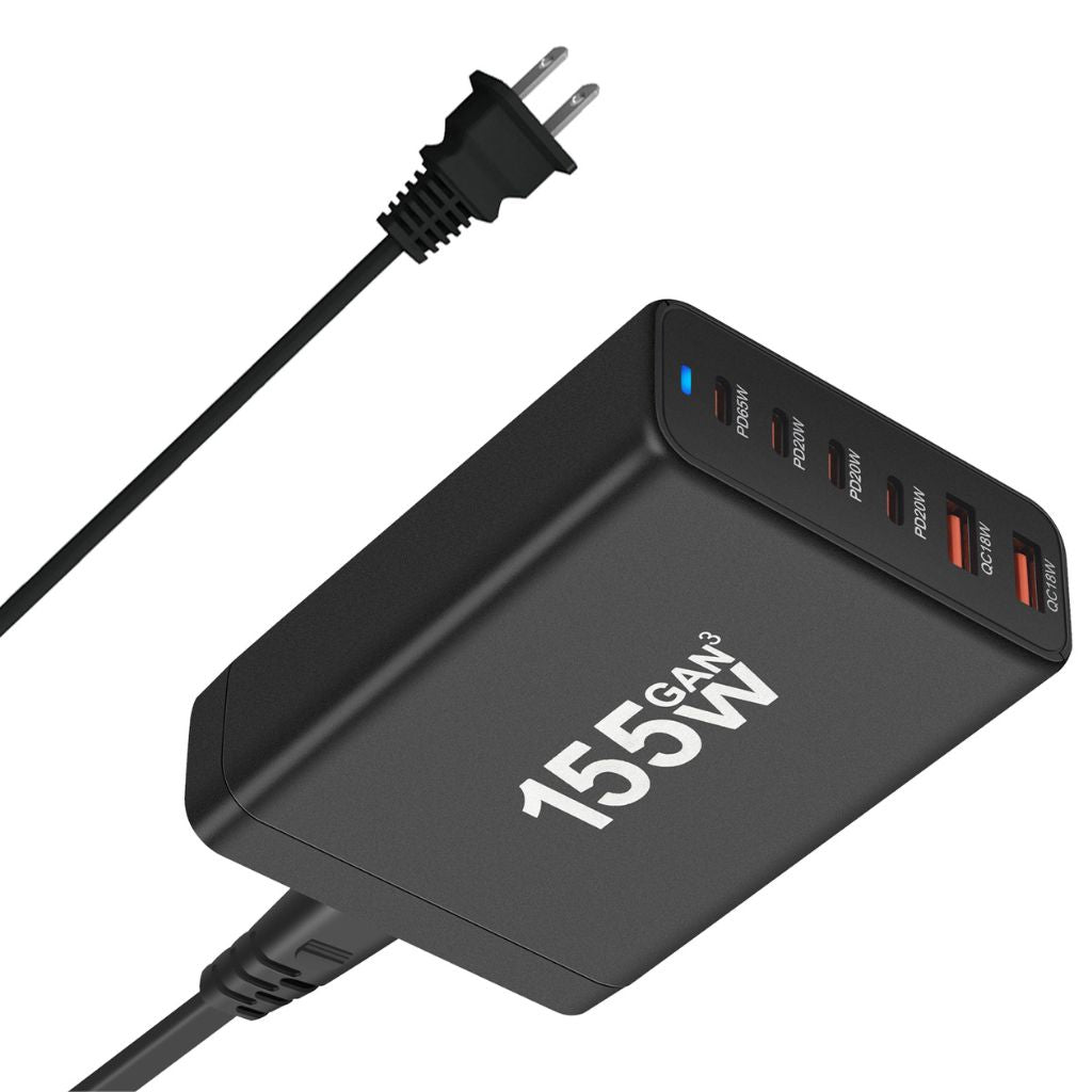 corlado | 155W GaN 6-Port USB-C Ladegerät