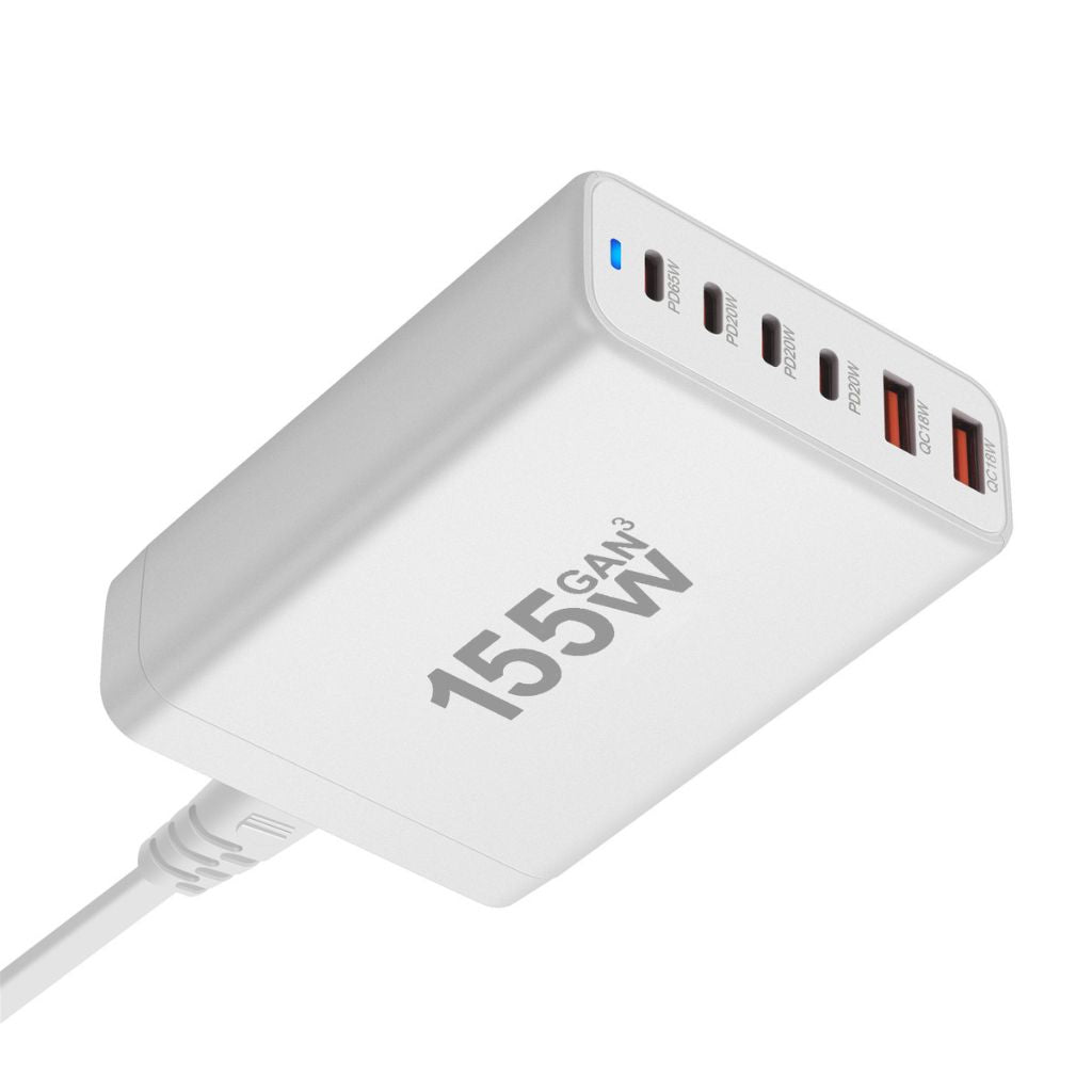 corlado | 155W GaN 6-Port USB-C Ladegerät