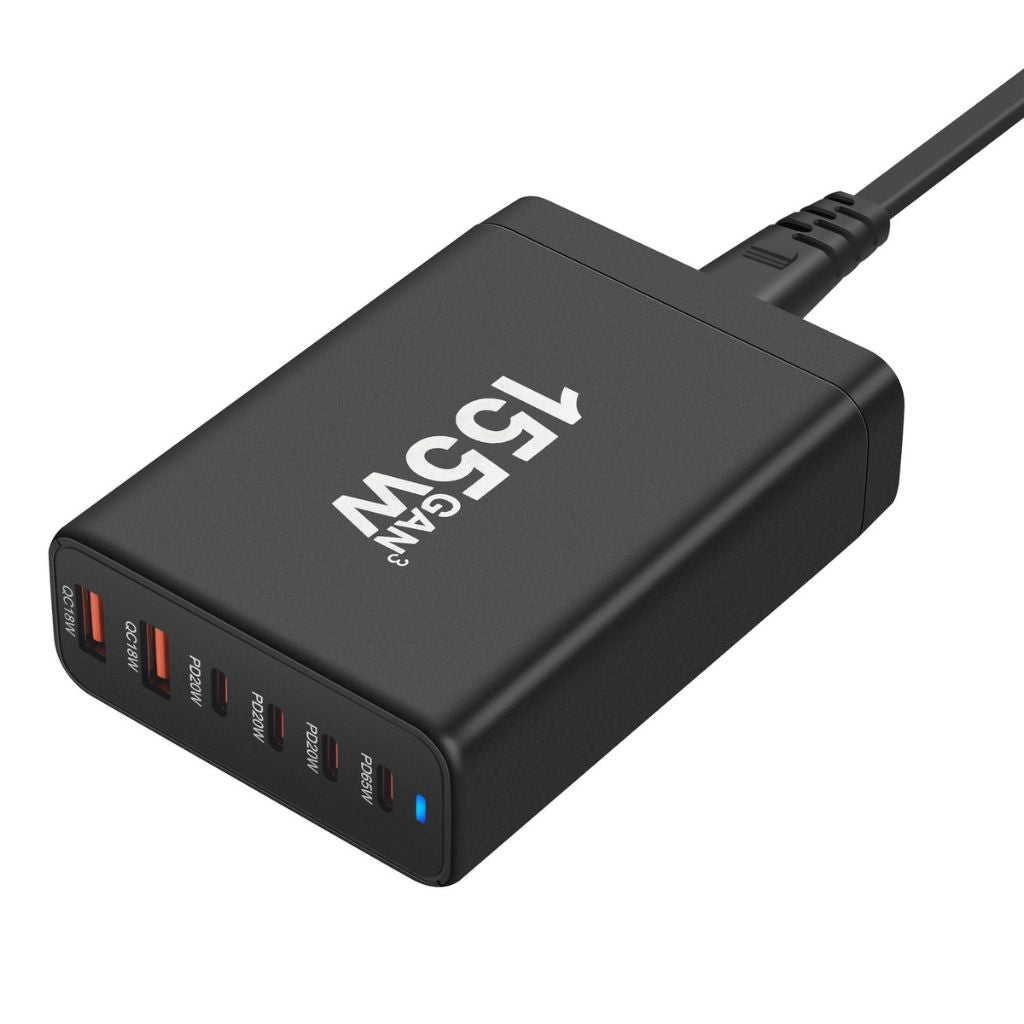 corlado | 155W GaN 6-Port USB-C Ladegerät