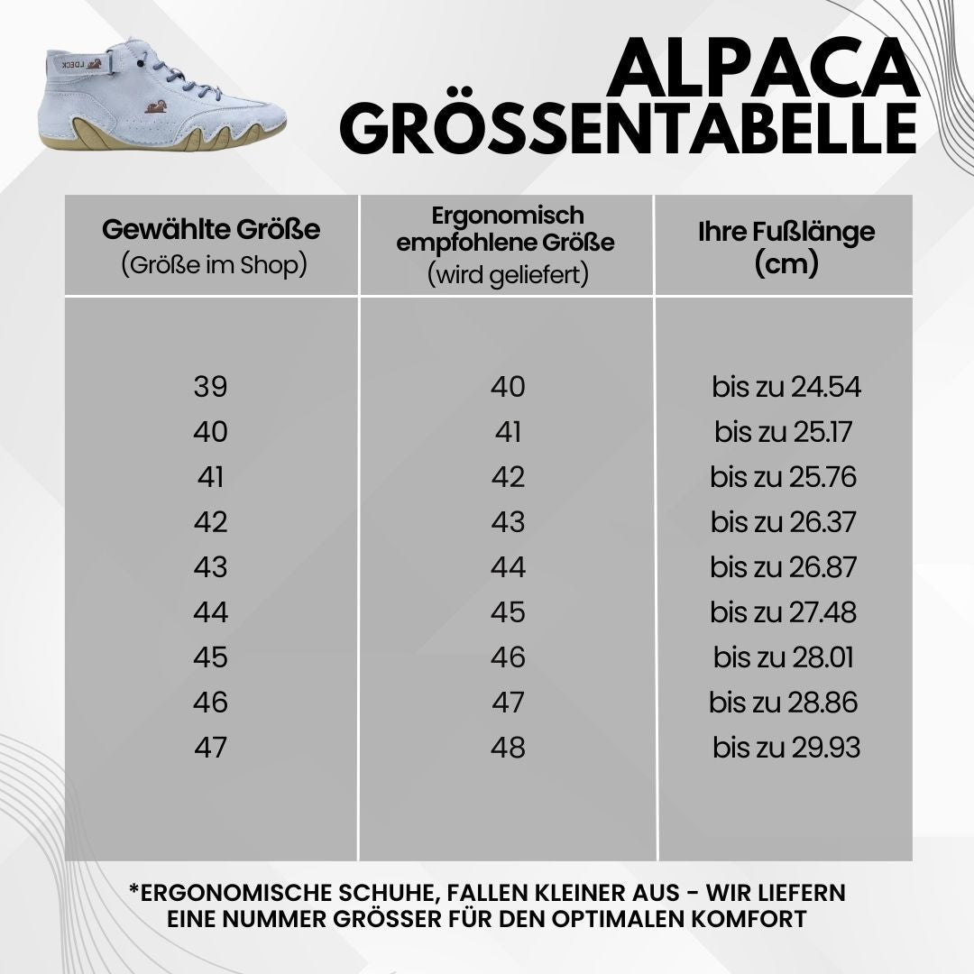 Alpaca Hallux  – ergonomische & schmerzlindernde Hallux Valgus Leder-Barfußschuhe