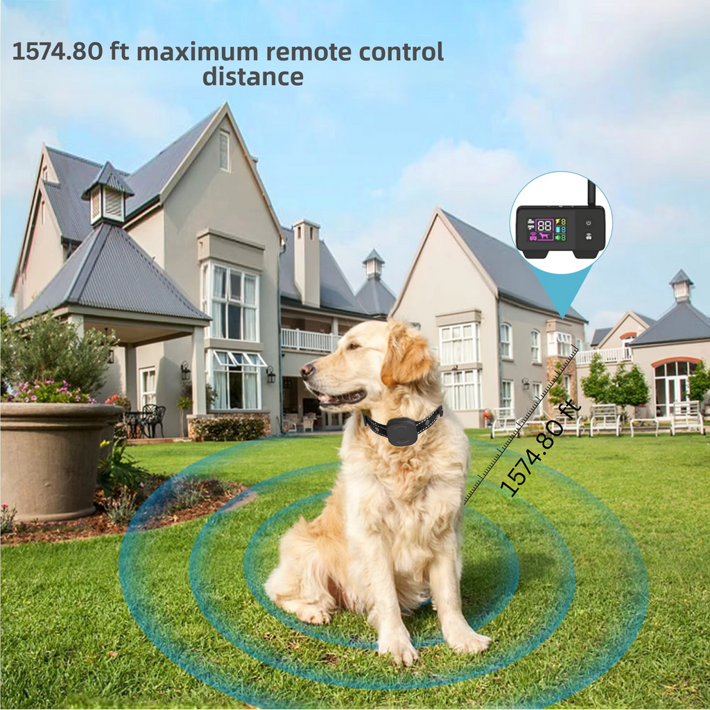 corlado | Ultimatives Sicherheits 1.574,8 Fuß Wireless Hundezaun-System mit wiederaufladbarem, wasserdichtem Halsband