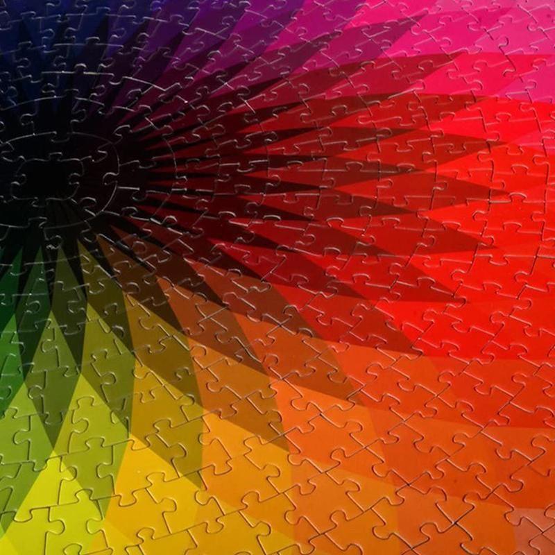 corlado | Gradient Farbige Regenbogen Runde Puzzles