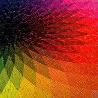 corlado | Gradient Farbige Regenbogen Runde Puzzles