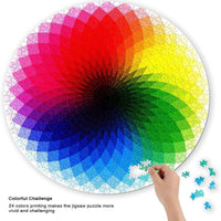 corlado | Gradient Farbige Regenbogen Runde Puzzles