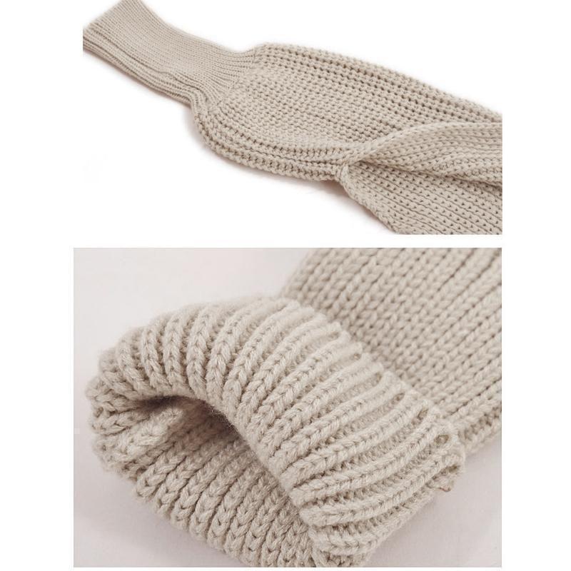 corlado | Herbst- und Wintermode gehäkelter Strickschal mit Ärmeln