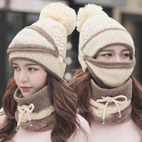 corlado | 3PCS Damen Winter Schal Set