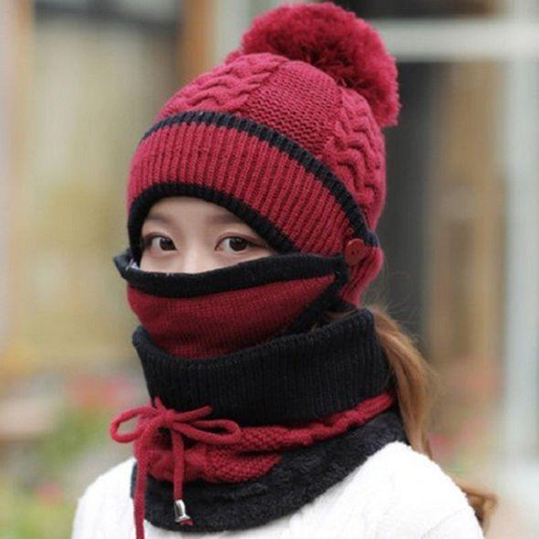 corlado | 3PCS Damen Winter Schal Set