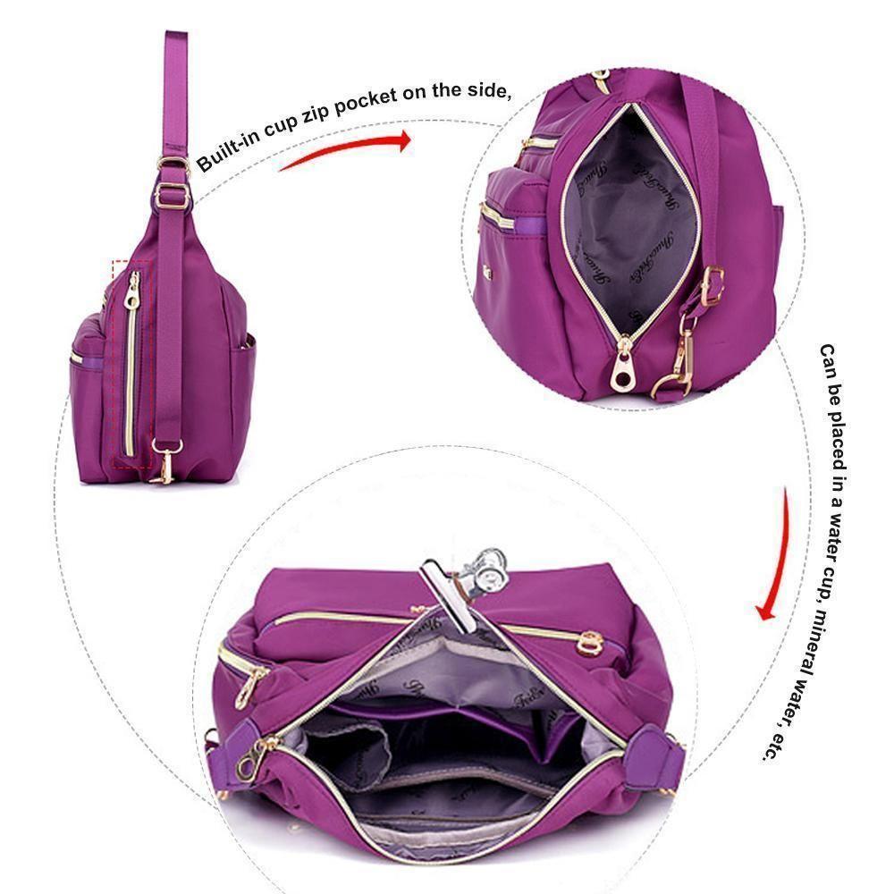 corlado | Tasche mit doppeltem Reißverschluss, Handtasche und Schultertasche