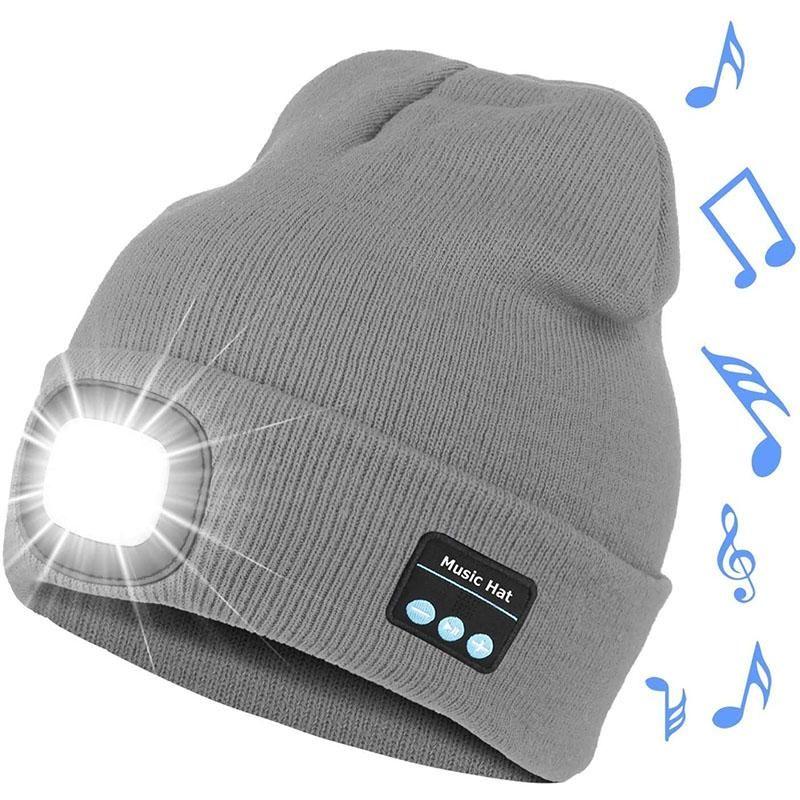 corlado | Verbesserte Unisex Musikalische Bluetooth LED Beanie Mütze