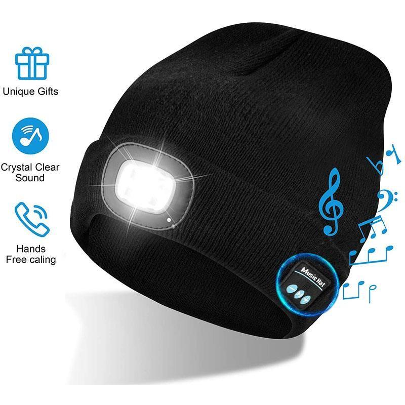 corlado | Verbesserte Unisex Musikalische Bluetooth LED Beanie Mütze