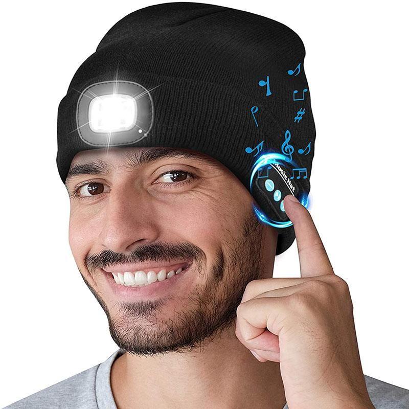 corlado | Verbesserte Unisex Musikalische Bluetooth LED Beanie Mütze