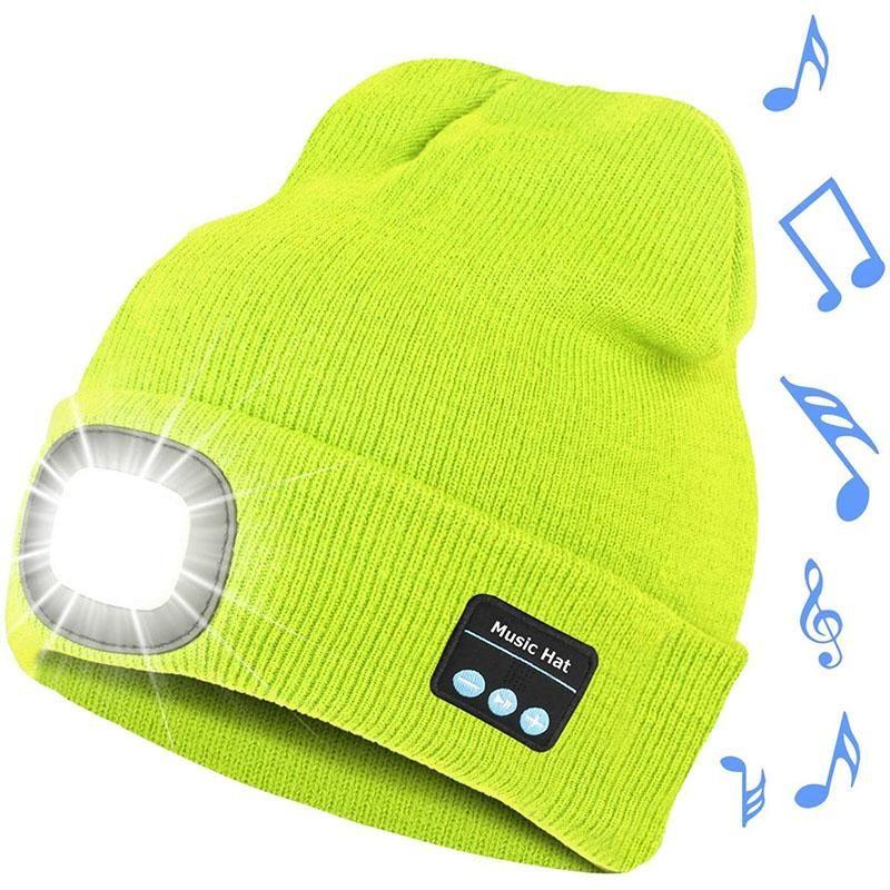 corlado | Verbesserte Unisex Musikalische Bluetooth LED Beanie Mütze