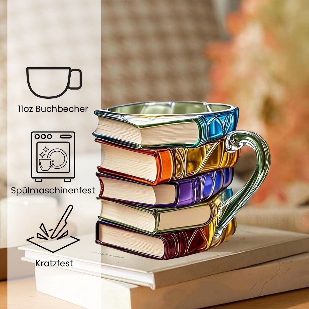 Handgemachte 3D Leseglück-Tasse - das Original