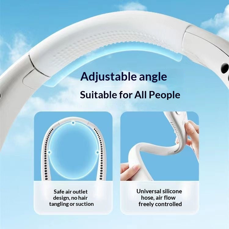 Rotorloser USB-Nackenventilator, leise und freihändig