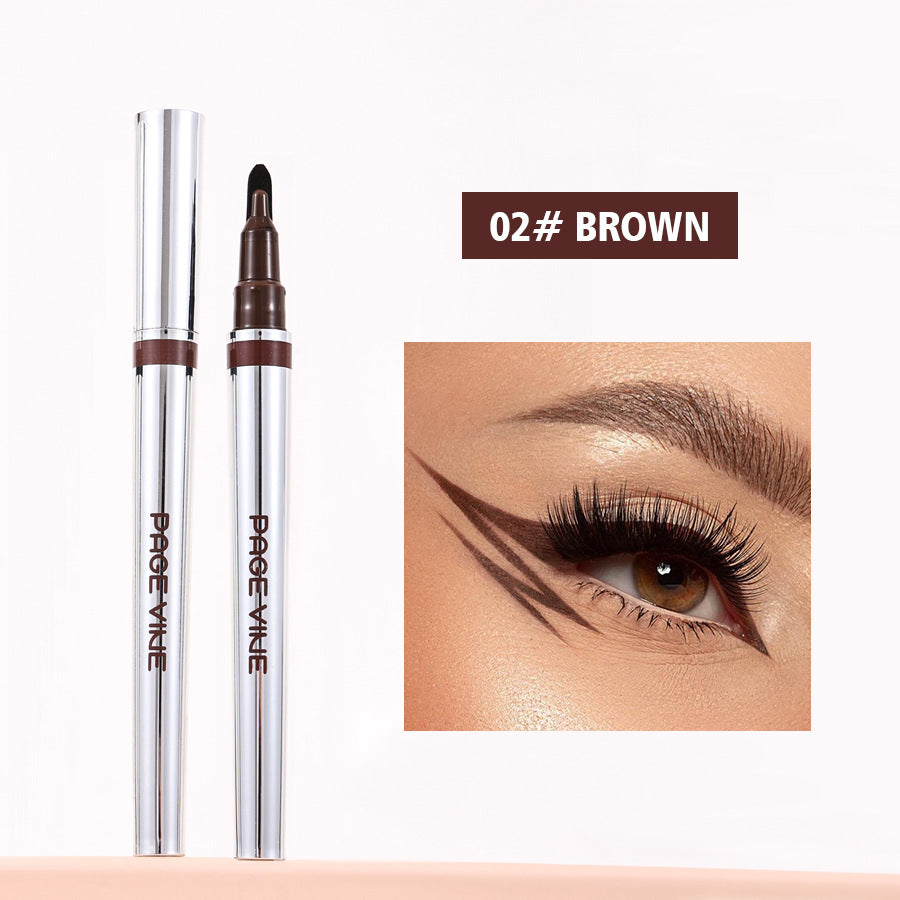 Schnelltrocknender flüssiger Eyeliner, langanhaltend, Schwarz oder Braun