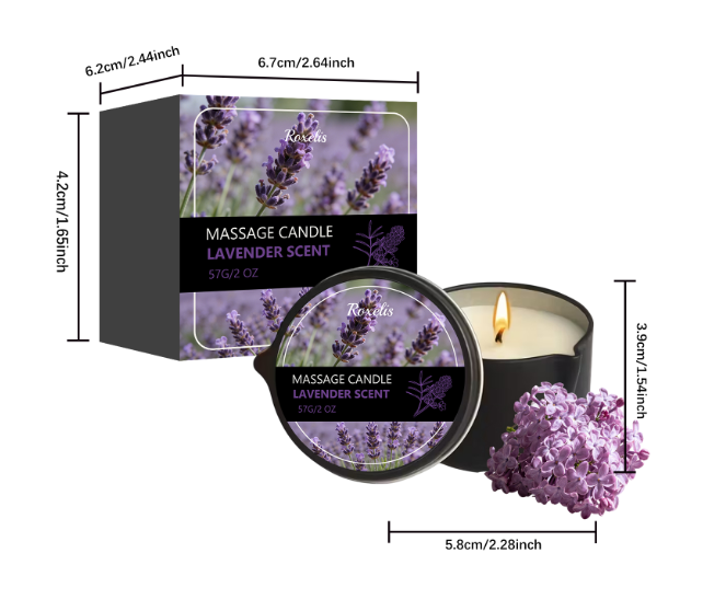 Lavendel-Duftkerze für eine entspannte Atmosphäre