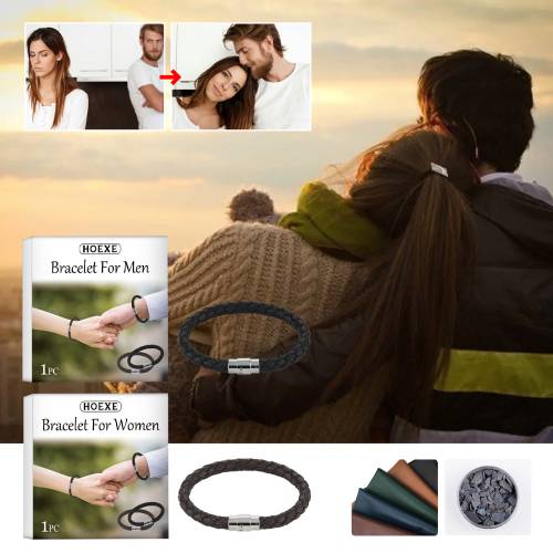 Geflochtenes PU-Leder Partnerarmband