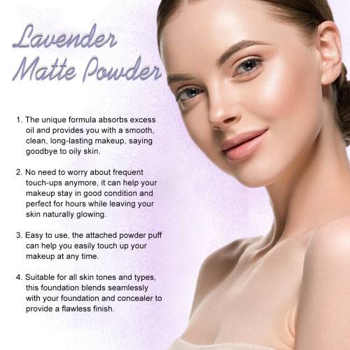 Lavendel Mattes Fixierpuder