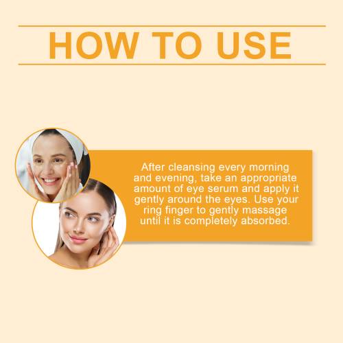 Vitamin C Augencreme mit Massage-Applikator
