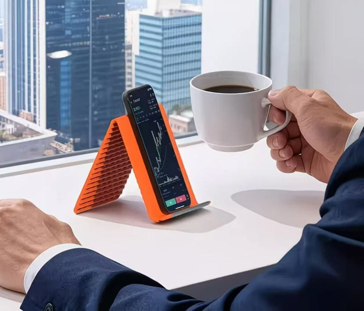 Faltbarer Silikon-Ständer für Handy und Tablet, rutschfest