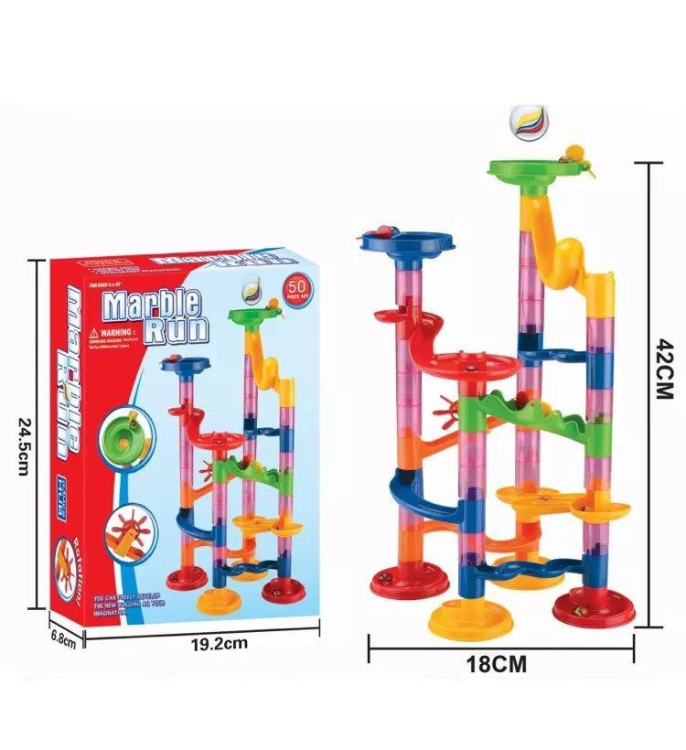 corlado | Baustein Murmelbahn Säulen Spielset