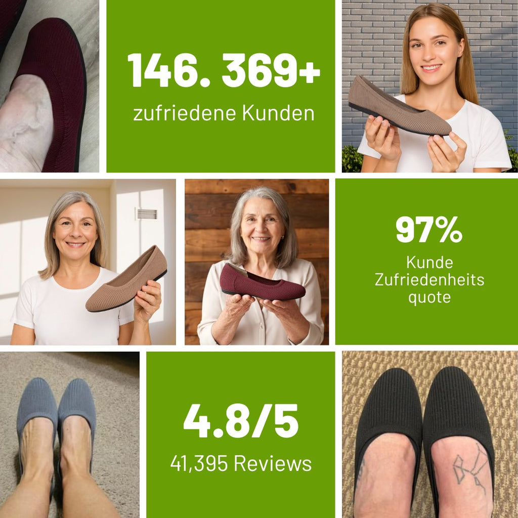 Orthorinas - Gesunde & rutschfeste Ballerinas für mehr Bewegung & Gewichtsverlust