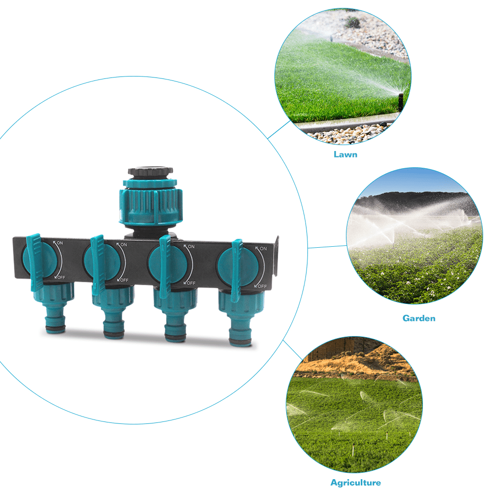 corlado | Weg Garten-Schlauchverteiler - Verstellbarer Wasserhahn-Adapter