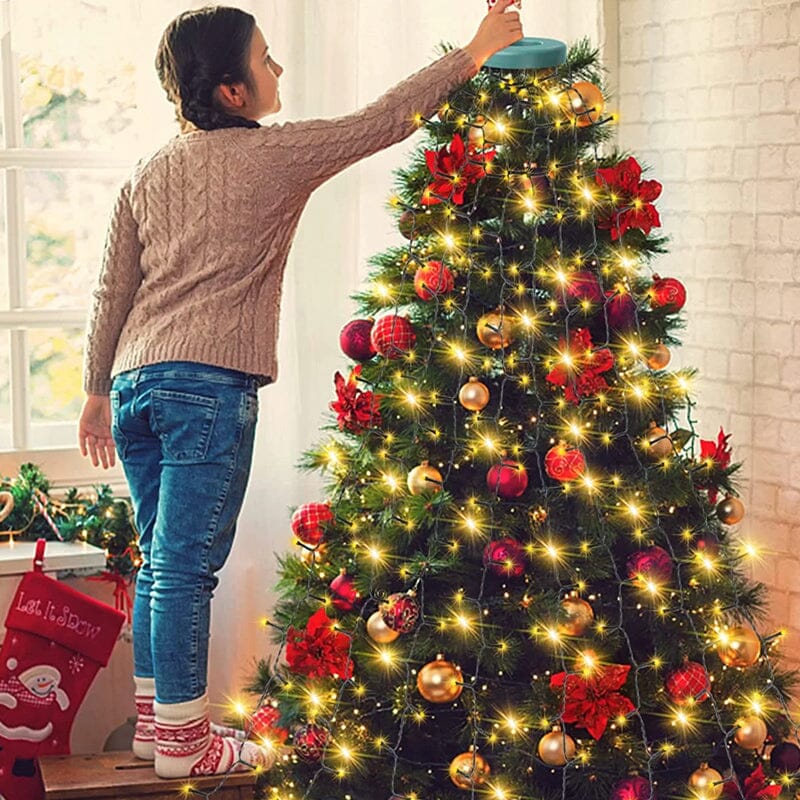 corlado | Weihnachtsbaum Wasserfalllichter mit Ring