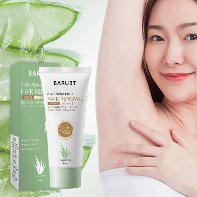 Aloe Vera Enthaarungscreme, sanft für empfindliche Haut