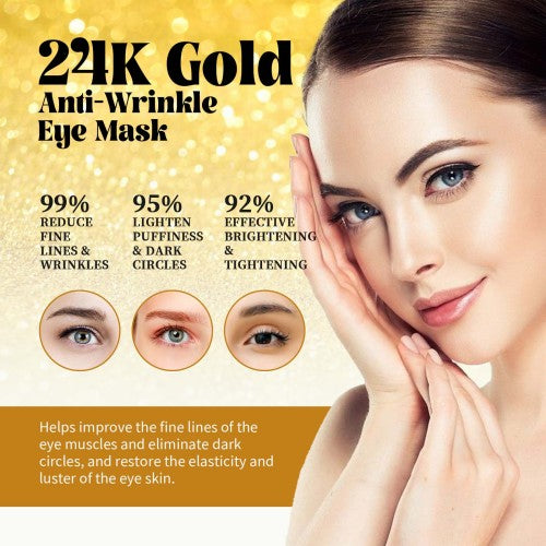 24K Gold Augenpads mit Kollagen und Hyaluronsäure
