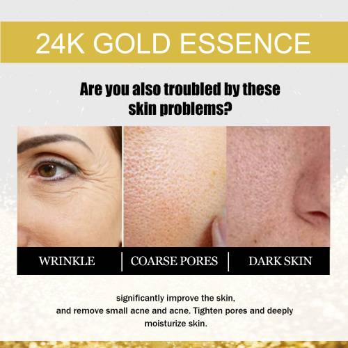 24K Gold Gesichtsessenz, feuchtigkeitsspendend, 30 ml