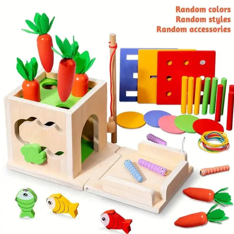 corlado | 8-in-1 Montessori Spielbox für Babys - Fördert Entwicklung und Kreativität