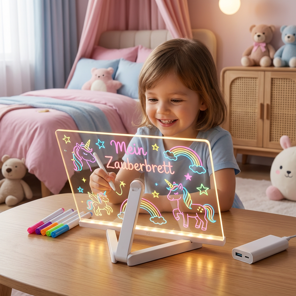 Leuchtendes LED Zeichenbrett für Kinder